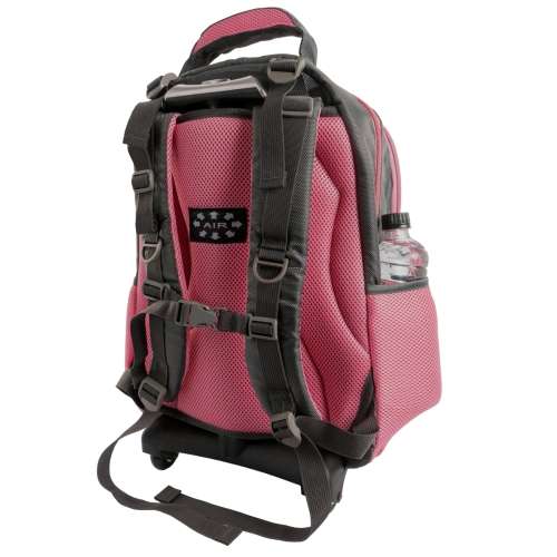 Volkano Orthopaedic Series 15.6` (39.6 cm) Trolley Backpack in Grey and Pink