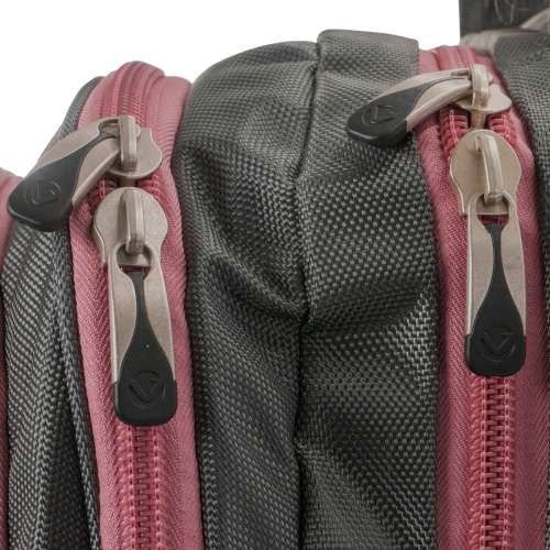 Volkano Orthopaedic Series 15.6` (39.6 cm) Trolley Backpack in Grey and Pink