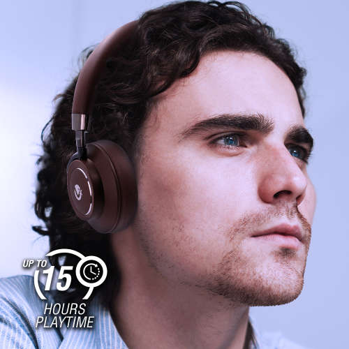 VolkanoX Asista H01 Series Bluetooth Black Headphones with Voice Assistant