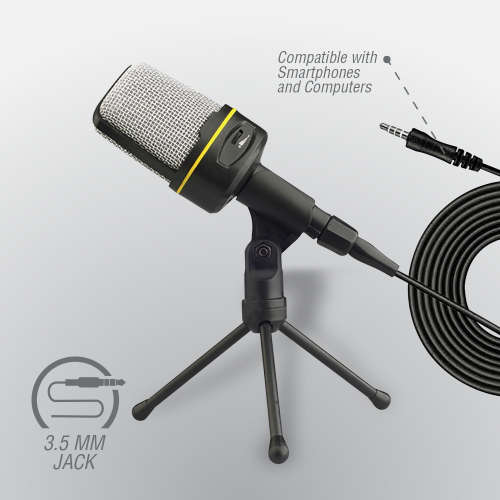 Volkano Stream Media Series 3.5mm Desktop Microphone