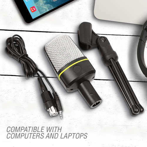 Volkano Stream Media Series 3.5mm Desktop Microphone