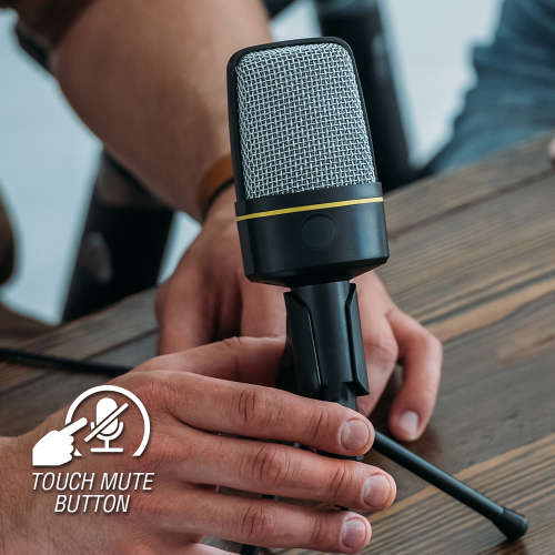 Volkano Stream Media Series 3.5mm Desktop Microphone