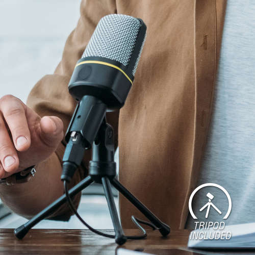 Volkano Stream Media Series 3.5mm Desktop Microphone