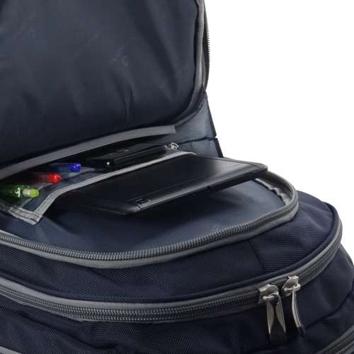 Volkano Orthopaedic Series 15.6` (39.6 cm) Trolley Backpack in Navy and Grey