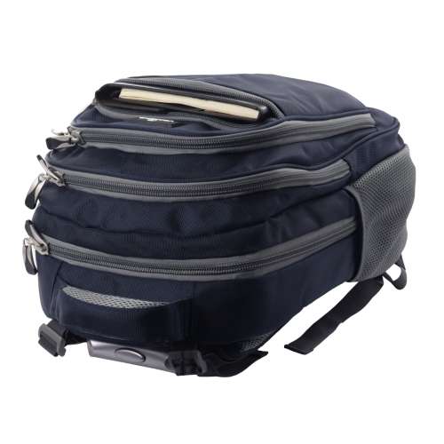 Volkano Orthopaedic Series 15.6` (39.6 cm) Trolley Backpack in Navy and Grey