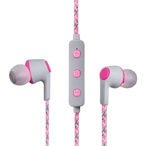 Volkano Moda Series Bluetooth Earphones - Pink