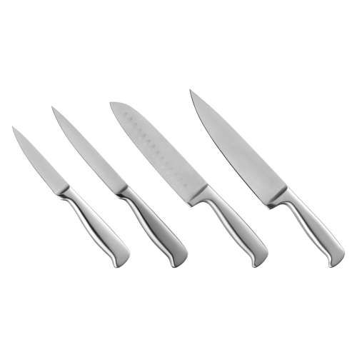 Eiger Bruno Series 4-Piece Stainless Steel Kitchen Knife Set with Fine Edged Tapered Grind