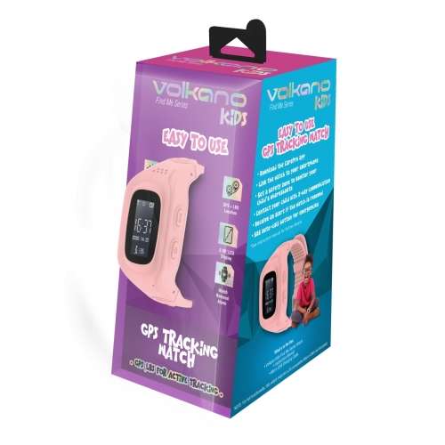 Volkano Kids Find Me Series Children`s GPS Tracking Watch - Pink