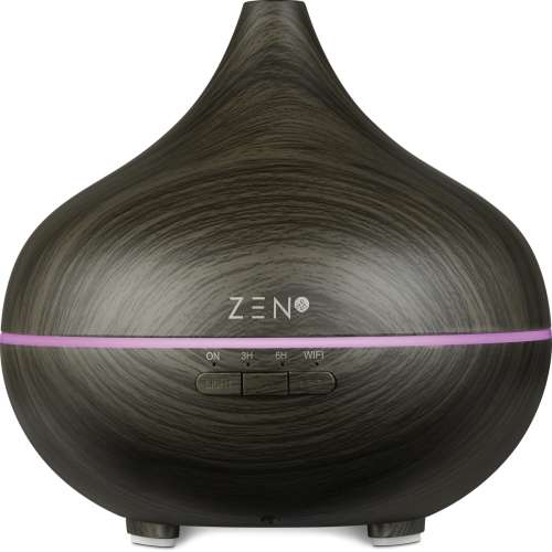 Zen Dawn Series Ultrasonic Smart Diffuser with WiFi - Dark Wood
