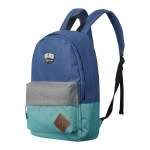 Volkano 3D Series 15.6` Backpack in Blue and Turquoise with Adjustable Padded Shoulder Straps