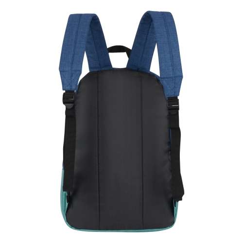 Volkano 3D Series 15.6` Backpack in Blue and Turquoise with Adjustable Padded Shoulder Straps