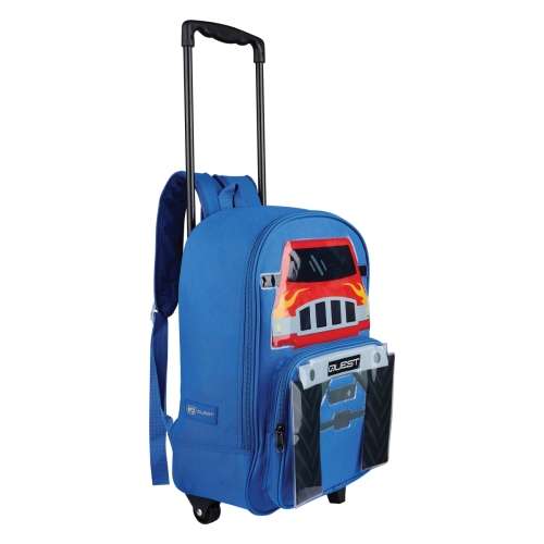 Quest Monster Truck Series Trolley Backpack - Blue