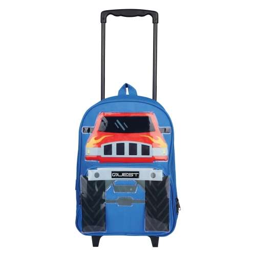 Quest Monster Truck Series Trolley Backpack - Blue