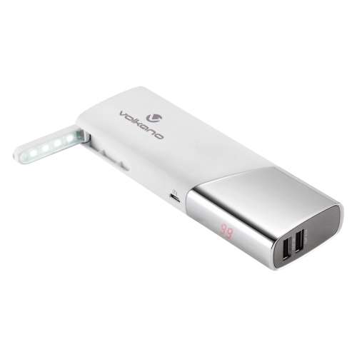 Volkano Ultra Series 10400mAh Powerbank - White