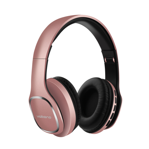 Volkano Bluetooth Headphones - Phonic Series  Rose Gold