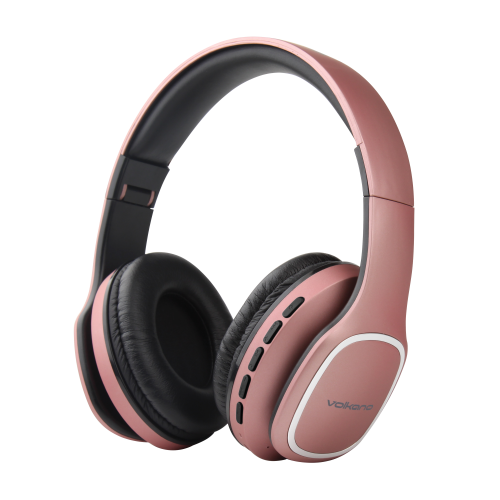 Volkano Bluetooth Headphones - Phonic Series  Rose Gold
