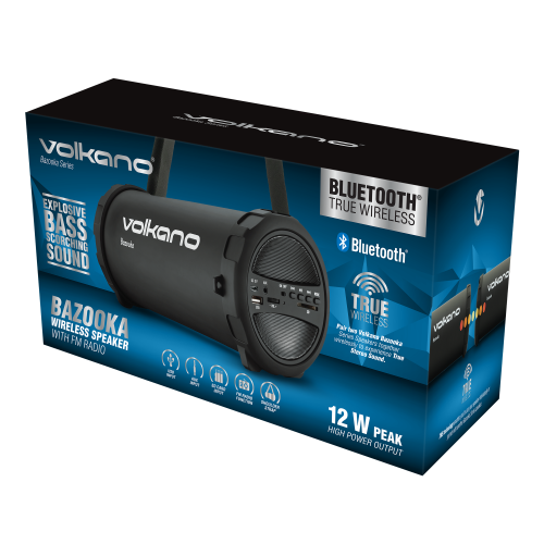 Volkano Bluetooth Speaker - Bazooka Series