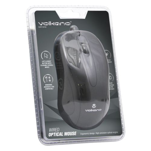 Volkano Wired Mouse - Earth Series