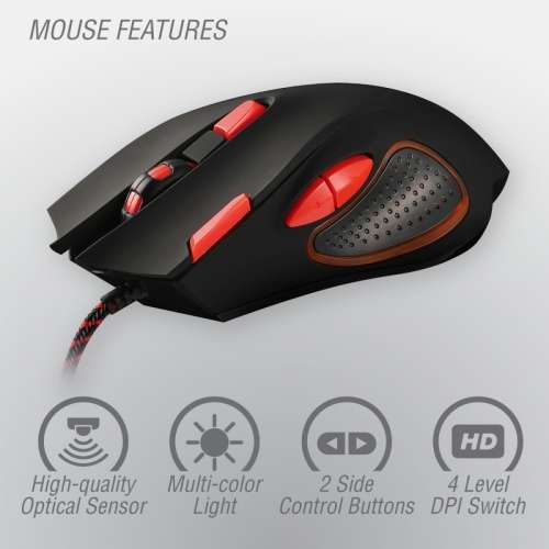VX Gaming Combat Combo metal keyboard, mouse, mousepad