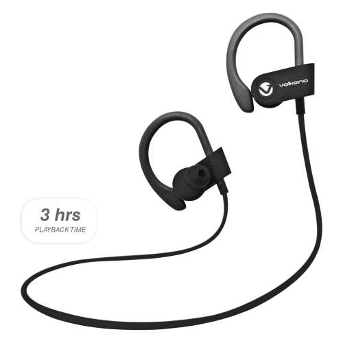 Volkano Race Bluetooth Sports Earphones - Black