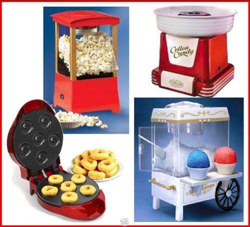 COMBO - Popcorn Maker, Snow Cone Maker, Candyfloss Maker