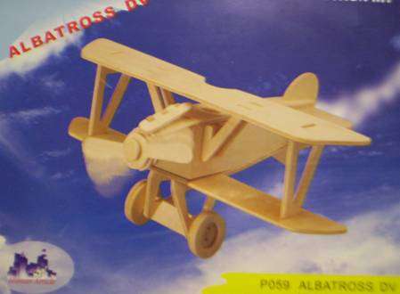 3D Wood Craft Construction Kit - Albatros WW1 Plane