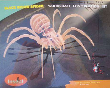 3D Woodcraft Construction Kit (Black Widow)