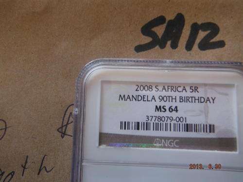 2008 SA R5-00 MANDELA 90th BIRTHDAY