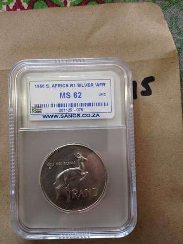 1966 SA SILVER R1 AFRIKAANS MS 62