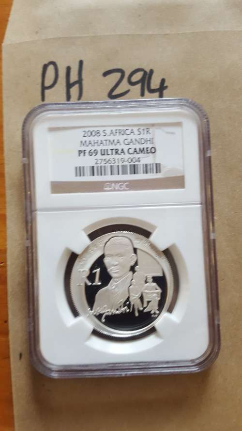 2008 SA SILVER R1 MANHATMA GANDHI UC
