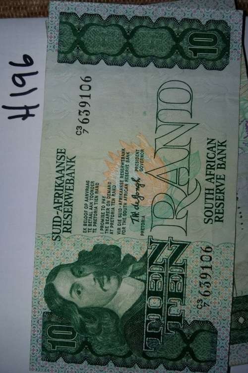 28 X SA R10 NOTE TW DE JONGH