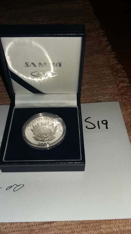 RAREEEEEE 2005 SA SILVER PROOF R1 LETHULI