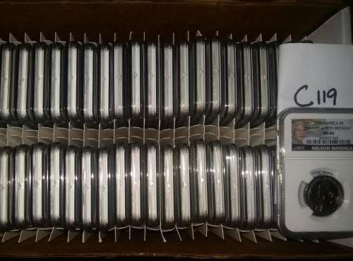 50X 2008 MANDELA BIRTHDAY NGC GRADED NEW LABEL ONE BID TAKE ALL