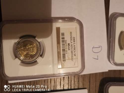 RARE - look at Grading - 2008 Mandela R5 MS 63