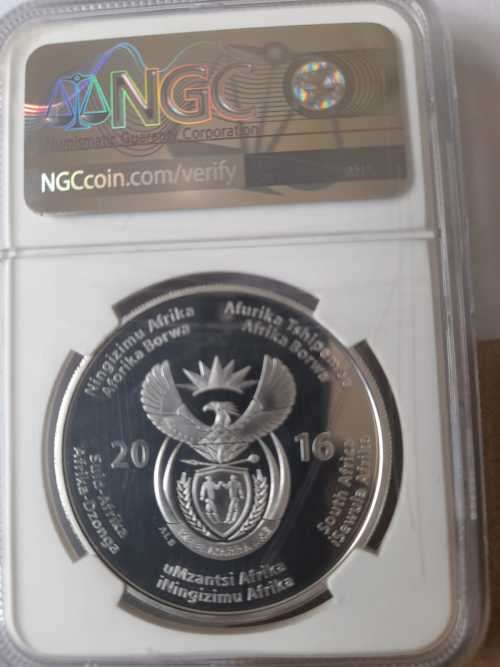 2016 SA Silver Proof R2 - CHeetah PF69UC