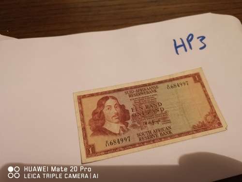 1 x R1 banknotes tw DE Jongh