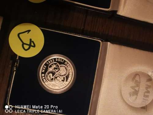 1992 SA SILVERR1 PROOF INSAM BOX DEO GLORIA