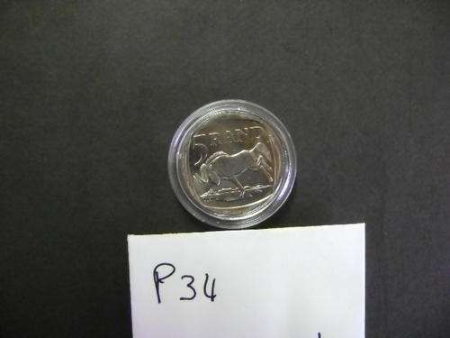 2000 UNC/PROOFLIKE MANDELA  R5 CAPSULATED SILVER COIN