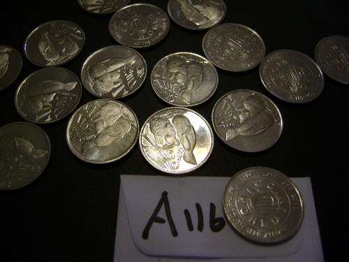 17 X   SA MINT ISSUED TOKENS 2011 MEERKATS BID PER COIN  R6.00