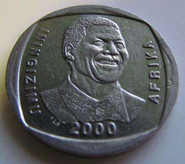 2000 SMILING MADIBA CIRCULATED R5 COINS - Bid per coin
