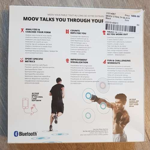 Moov Now 3D Fitness Activity Tracker & Audio Coach (Red) - LIKE NEW!!!