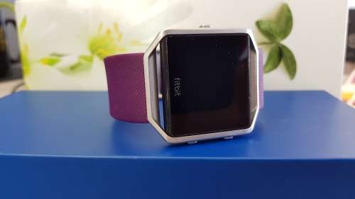 Fitbit Blaze Smart Fitness Watch, Plum, Silver, Small *EXCELLENT CONDITION*