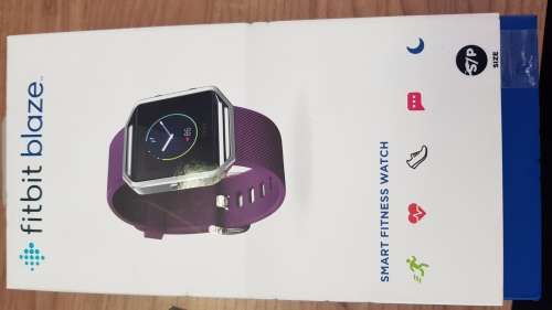 Fitbit Blaze Smart Fitness Watch, Plum, Silver, Small *EXCELLENT CONDITION*