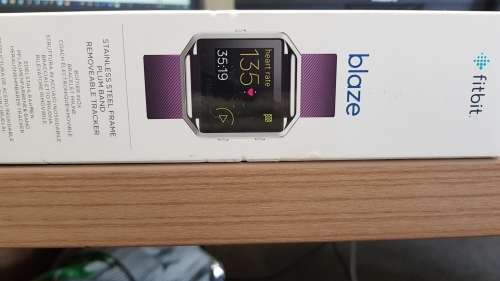 Fitbit Blaze Smart Fitness Watch, Plum, Silver, Small *EXCELLENT CONDITION*
