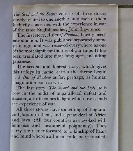 The Seed and the Sower by Laurens van der Post first ed.1963