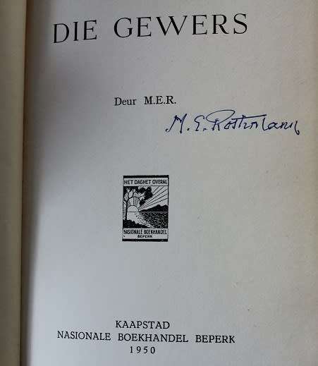 Die Gewers deur M.E.R. Geteken-1950