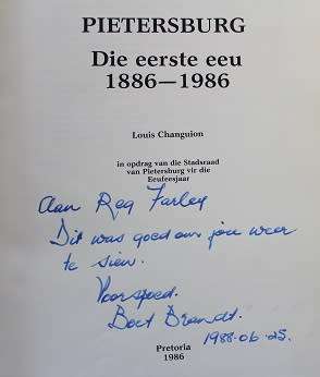 Pietersburg 1886-1986 deur Louis Changuion