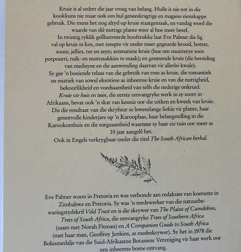 Kruie vir Huis en Tuin deur Eve Palmer