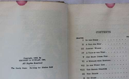 Hunting for Hidden Gold by Franklin W. Dixon-The Hardy Boys 1928