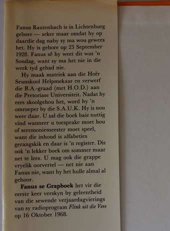 Fanus se Grapboek deur Fanus Rautenbach